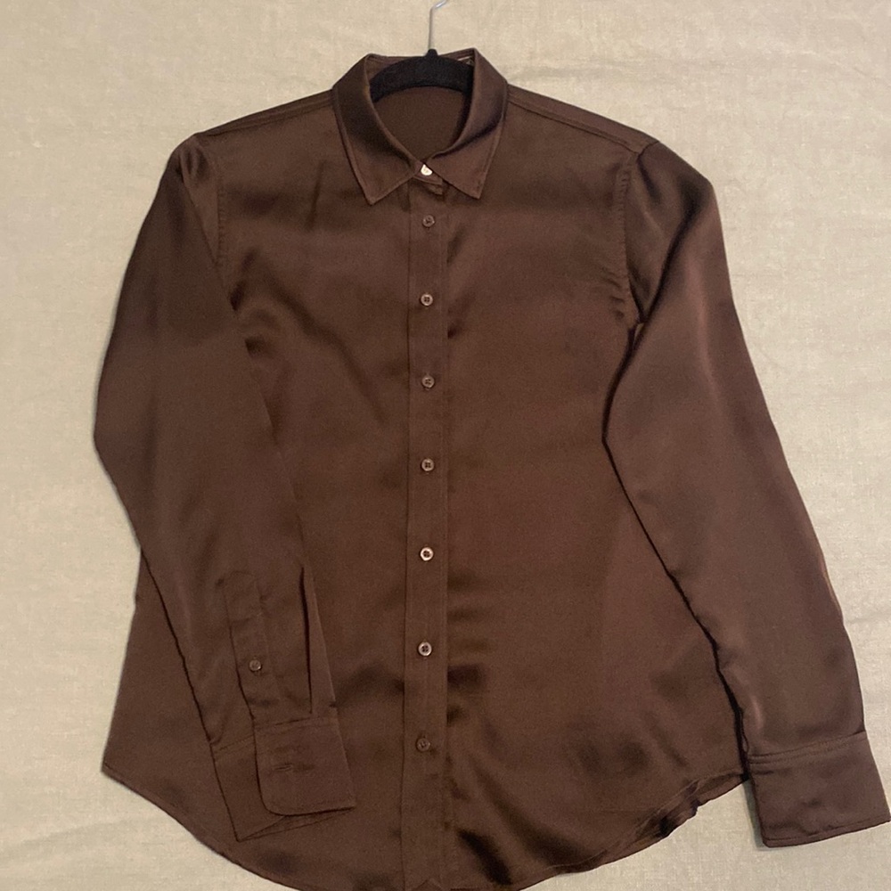 Lauren Ralph Lauren Satin Charmeuse Shirt